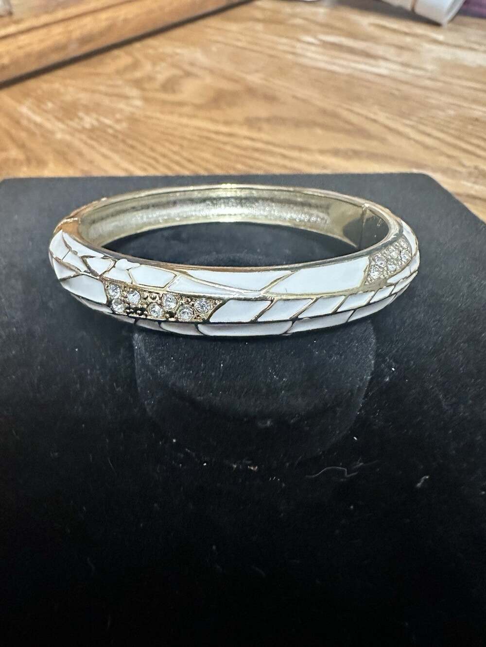 Sequin Nordstrom Multicolor Gold Tone Statement Enamel Bangle Bracelet # 54